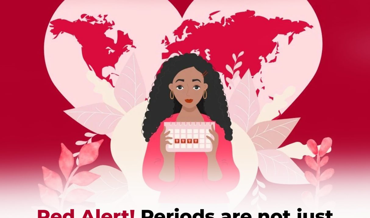 Red alert! Periods are not just her problem